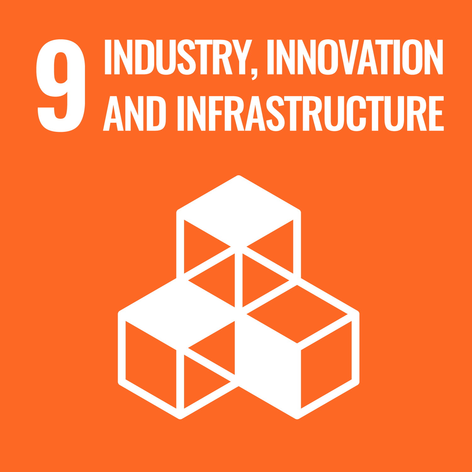 SDG 9 Industry, Innovation and Infrastructure icon